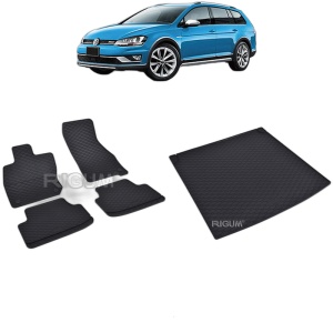 Set Covorase Auto Si Tavita Portbagaj VOLKSWAGEN GOLF 8 MHEV din 11.2020 - 2026, caroserie combi, PORTBAGAJ INFERIOR SI SUPERIOR