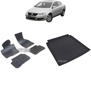 Set Covorase Auto Si Tavita Portbagaj VOLKSWAGEN PASSAT B7 din 09.2010 - 11.2014, caroserie sedan,