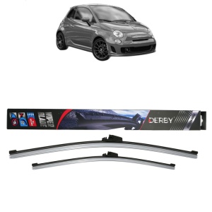 Set stergatoare auto ABARTH 500 / 595 / 695 din 2008-2016, Derby, din cauciuc siliconat rezistent