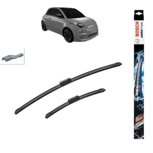 Set stergatoare auto ABARTH 500E Hatchback (332_) din 2023, Bosch Aerotwin, din cauciuc siliconat rezistent
