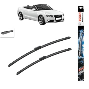 Set stergatoare auto AUDI A5 Convertible (8F7) din 2009-2017, Bosch Aerotwin, din cauciuc siliconat rezistent