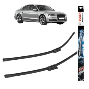 Set stergatoare auto AUDI A8 D4 (4H2, 4H8, 4HC, 4HL) din 2009-2018, Bosch Aerotwin, din cauciuc siliconat rezistent