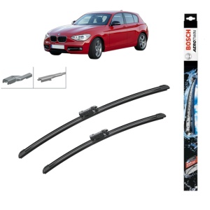 Set stergatoare auto BMW 1 Van (F20) din 2015-2019, Bosch Aerotwin, din cauciuc siliconat rezistent
