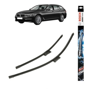 Set stergatoare auto BMW 5 Touring Van (G31) din 2017-2019, Bosch Aerotwin, din cauciuc siliconat rezistent
