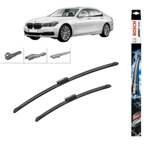 Set stergatoare auto BMW 7 (G11, G12) din 2015-2022, Bosch Aerotwin Multi, din cauciuc siliconat rezistent