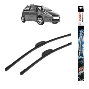 Set stergatoare auto CHERY A1 din 2007-2014, Bosch Aerotwin Retrofit, din cauciuc siliconat rezistent - Img 1