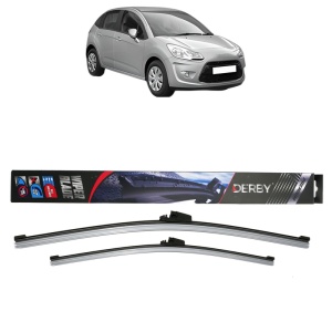 Set stergatoare auto CITROEN C3 II (SC_) din 2009-2016, Derby, din cauciuc siliconat rezistent