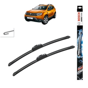Set stergatoare auto DACIA DUSTER SUV Van din 2011-2018, Bosch Aerotwin Retrofit, din cauciuc siliconat rezistent