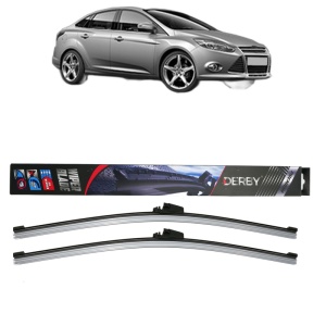 Set stergatoare auto FORD FOCUS III Saloon din 2010-2020, Derby, din cauciuc siliconat rezistent - Img 1