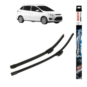 Set stergatoare auto FORD GRAND C-MAX Van din 2010-2019, Bosch Aerotwin, din cauciuc siliconat rezistent