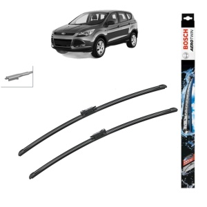 Set stergatoare auto FORD KUGA II VAN din 2014-2019, Bosch Aerotwin, din cauciuc siliconat rezistent