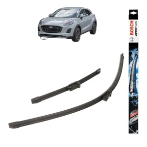 Set stergatoare auto FORD PUMA (J2K, CF7) din 2019-2023, Bosch Aerotwin, din cauciuc siliconat rezistent