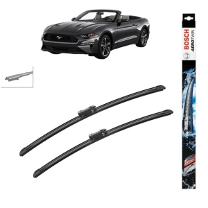 Set stergatoare auto FORD USA MUSTANG Convertible din 2005-2024, Bosch Aerotwin, din cauciuc siliconat rezistent