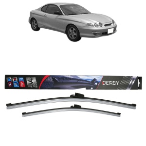 Set stergatoare auto HYUNDAI COUPE I (RD) din 1996-2002, Derby, din cauciuc siliconat rezistent - Img 1