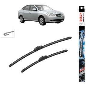 Set stergatoare auto HYUNDAI ELANTRA IV Saloon (HD) din 2005-2013, Bosch Aerotwin Retrofit, din cauciuc siliconat rezistent