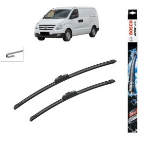 Set stergatoare auto HYUNDAI H-1 Cargo (TQ) din 2008-2009, Bosch Aerotwin Retrofit, din cauciuc siliconat rezistent