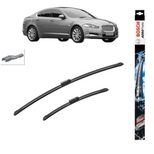 Set stergatoare auto JAGUAR XF II (X260) din 2015-2020, Bosch Aerotwin, din cauciuc siliconat rezistent