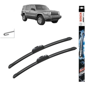 Set stergatoare auto JEEP COMMANDER (XK, XH) din 2005-2010, Bosch Aerotwin Retrofit, din cauciuc siliconat rezistent