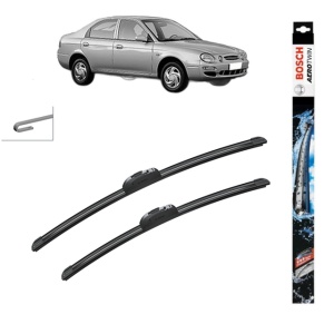 Set stergatoare auto KIA SHUMA Saloon (FB) din 1997-2001, Bosch Aerotwin Retrofit, din cauciuc siliconat rezistent