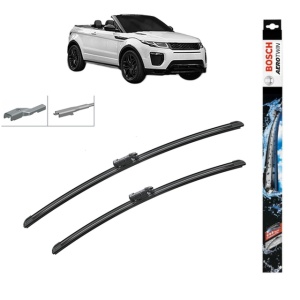 Set stergatoare auto LAND ROVER RANGE ROVER EVOQUE Convertible (L538) din 2015-2019, Bosch Aerotwin, din cauciuc siliconat rezistent - Img 1