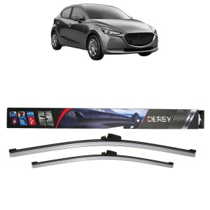 Set stergatoare auto MAZDA 2 Hatchback (KB) din 2022, Derby, din cauciuc siliconat rezistent