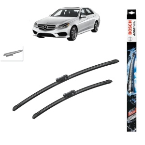Set stergatoare auto MERCEDES-BENZ E-CLASS (W213) din 2016-2023, Bosch Aerotwin, din cauciuc siliconat rezistent