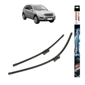 Set stergatoare auto MERCEDES-BENZ M-CLASS (W164) din 2005-2011, Bosch Aerotwin, din cauciuc siliconat rezistent