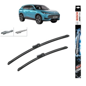 Set stergatoare auto MG HS (AS33) din 2024-2025, Bosch Aerotwin, din cauciuc siliconat rezistent