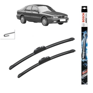 Set stergatoare auto MITSUBISHI GALANT VI (E3_A) din 1988-1992, Bosch Aerotwin Retrofit, din cauciuc siliconat rezistent