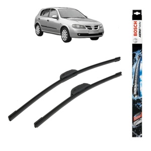 Set stergatoare auto NISSAN ALMERA II Hatchback (N16) din 2000-2006, Bosch Aerotwin Retrofit, din cauciuc siliconat rezistent