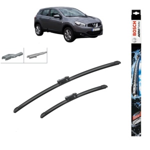 Set stergatoare auto NISSAN QASHQAI I VAN (J10) din 2013-2014, Bosch Aerotwin, din cauciuc siliconat rezistent