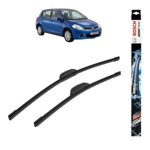 Set stergatoare auto NISSAN TIIDA Hatchback (C11) din 2004-2013, Bosch Aerotwin Retrofit, din cauciuc siliconat rezistent