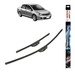 Set stergatoare auto NISSAN TIIDA Saloon (SC11) din 2007-2012, Bosch Aerotwin Retrofit, din cauciuc siliconat rezistent