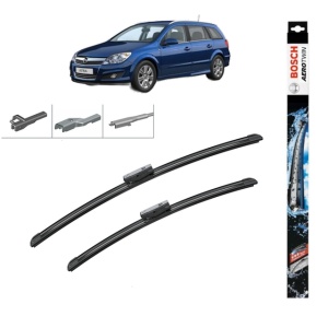 Set stergatoare auto OPEL ASTRA H CLASSIC Estate (A04) din 2006-2014, Bosch Aerotwin Multi, din cauciuc siliconat rezistent - Img 1