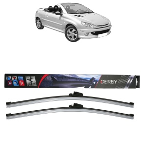 Set stergatoare auto PEUGEOT 206 CC (2D) din 2000-2007, Derby, din cauciuc siliconat rezistent