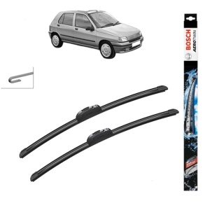 Set stergatoare auto RENAULT CLIO I (B/C57_, 5/357_) din 1990-1999, Bosch Aerotwin Retrofit, din cauciuc siliconat rezistent