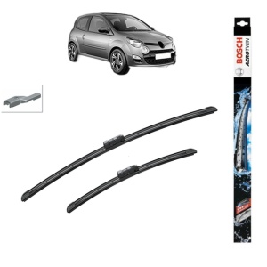 Set stergatoare auto RENAULT TWINGO II (CN0_) din 2007-2014, Bosch Aerotwin, din cauciuc siliconat rezistent
