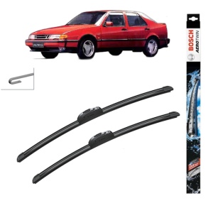 Set stergatoare auto SAAB 9000 din 1985-1998, Bosch Aerotwin Retrofit, din cauciuc siliconat rezistent