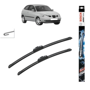 Set stergatoare auto SEAT IBIZA III (6L1) din 2002-2009, Bosch Aerotwin Retrofit, din cauciuc siliconat rezistent