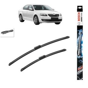 Set stergatoare auto SKODA OCTAVIA III (5E3, NL3, NR3) din 2012-2020, Bosch Aerotwin, din cauciuc siliconat rezistent