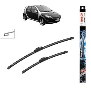 Set stergatoare auto SMART FORFOUR (454) din 2004-2006, Bosch Aerotwin Retrofit, din cauciuc siliconat rezistent