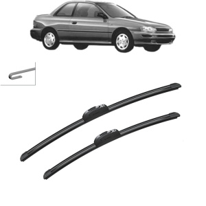 Set stergatoare auto SUBARU IMPREZA Coupe (GFC) din 1995-2000, Bosch Aerotwin Retrofit, din cauciuc siliconat rezistent - Img 7