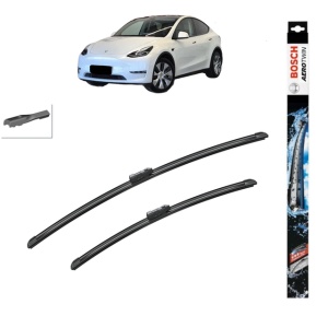 Set stergatoare auto TESLA MODEL Y (5YJY) din 2019-2024, Bosch Aerotwin, din cauciuc siliconat rezistent