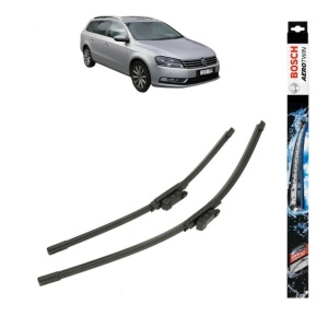 Set stergatoare auto VOLKSWAGEN PASSAT B7 Estate Van (365) din 2010-2014, Bosch Aerotwin, din cauciuc siliconat rezistent
