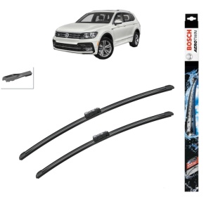 Set stergatoare auto VOLKSWAGEN TIGUAN (AD1, AX1) din 2016-2024, Bosch Aerotwin, din cauciuc siliconat rezistent