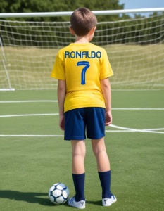 Tricou pentru Copii Ronaldo la Al Nassr - Numarul 7 - Img 2