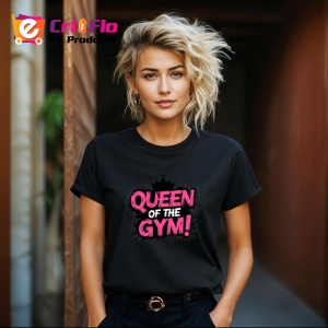 Tricou Queen Of The Gym Roz Femei, Copii | Dama | Barbat, culoare negru - Img 12