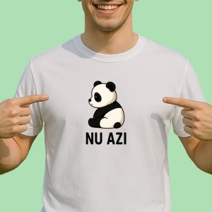 Tricou Ursulet panda Lense, Nu azi - Copii | Dama | Barbat - Img 1