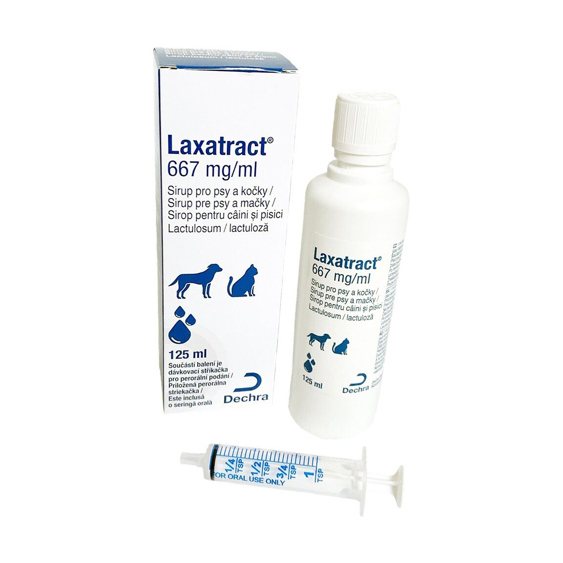Laxatract solutie orala constipatie caini si pisici, 667mg/ml
