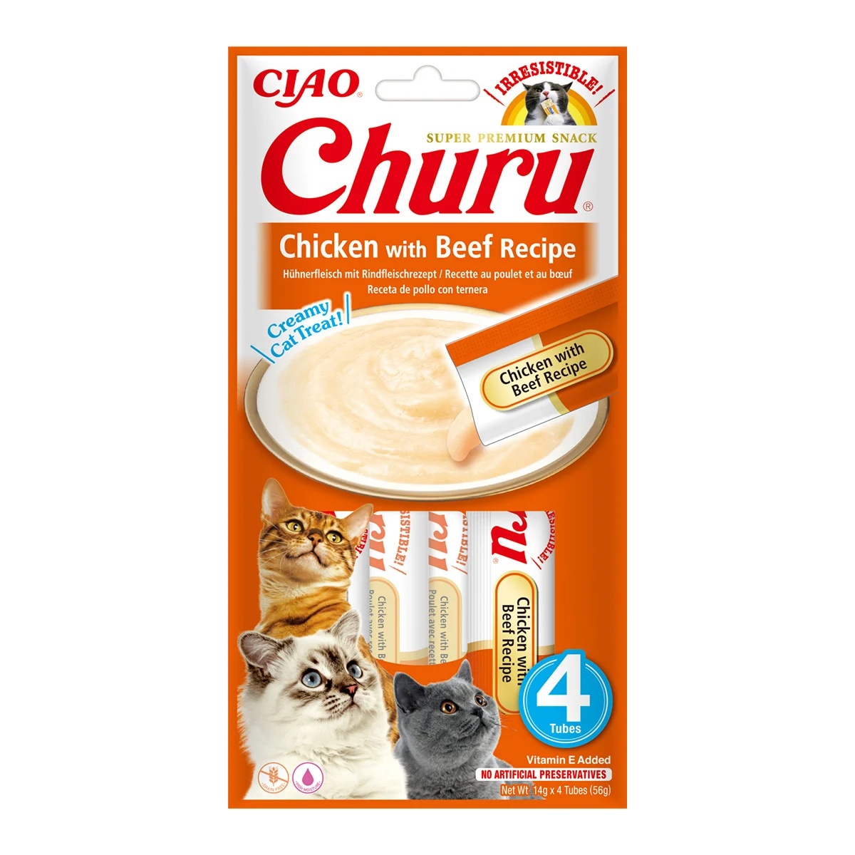 Churu Cat Creamy Treat, 4 x 14 grame